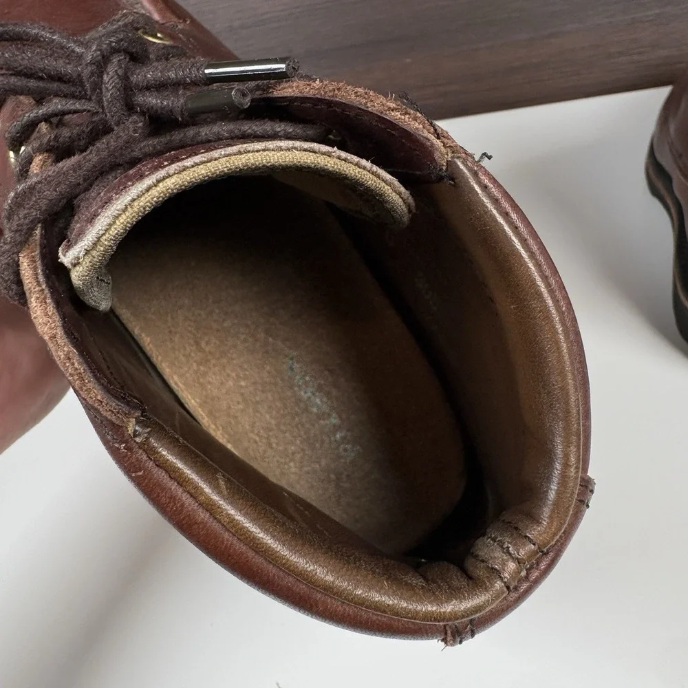 Vtg Filson Men 7904 Uplander Chukka Leather Boots Outdoor Moc Toe USA Vibram 9 D
